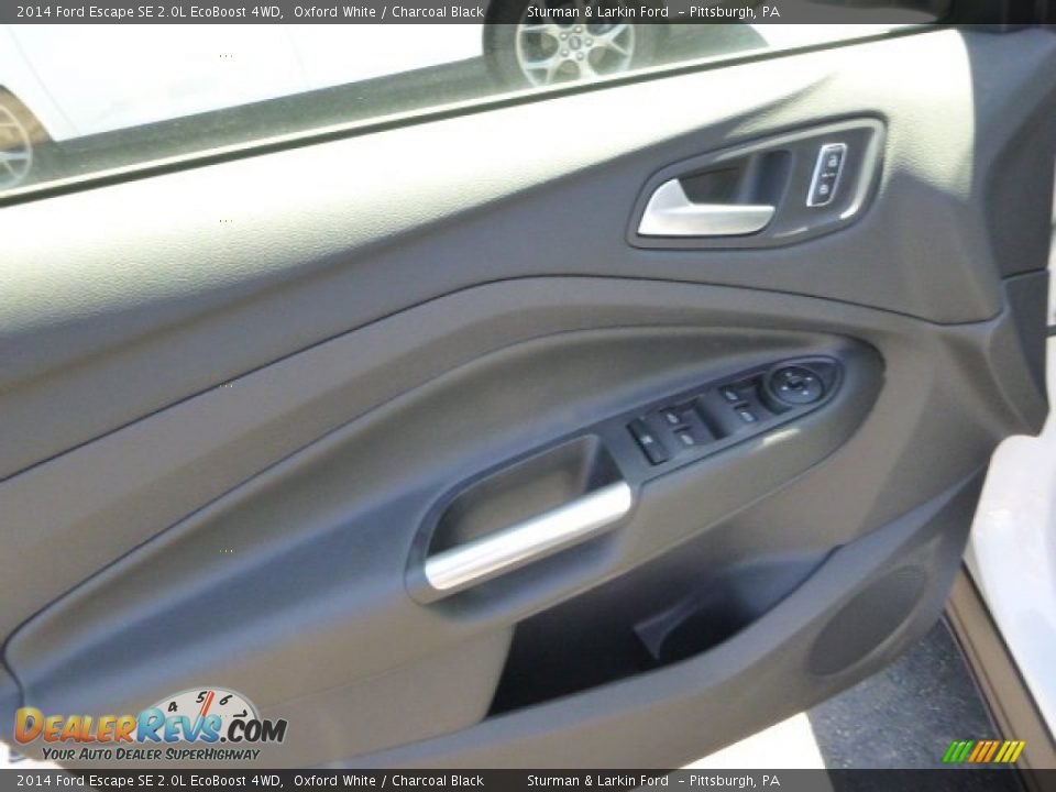 2014 Ford Escape SE 2.0L EcoBoost 4WD Oxford White / Charcoal Black Photo #11