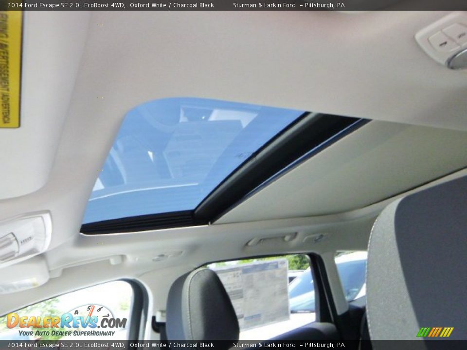 2014 Ford Escape SE 2.0L EcoBoost 4WD Oxford White / Charcoal Black Photo #12
