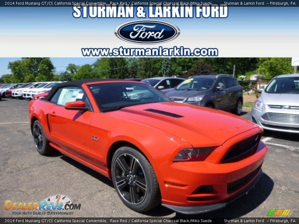 2014 Ford Mustang GT/CS California Special Convertible Race Red / California Special Charcoal Black/Miko Suede Photo #1