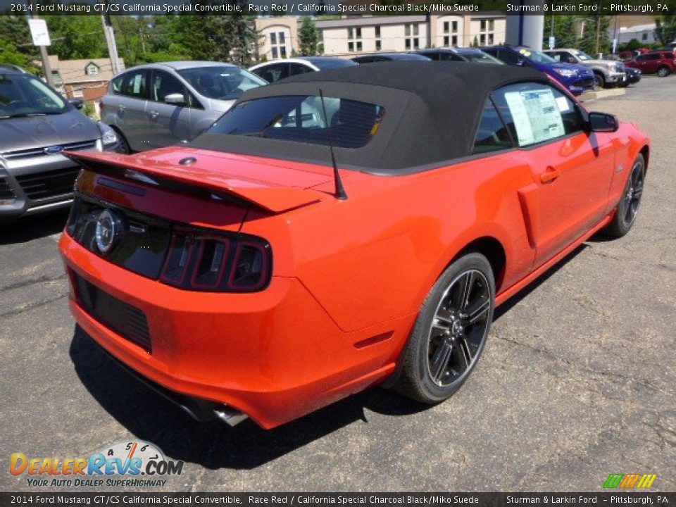 2014 Ford Mustang GT/CS California Special Convertible Race Red / California Special Charcoal Black/Miko Suede Photo #2