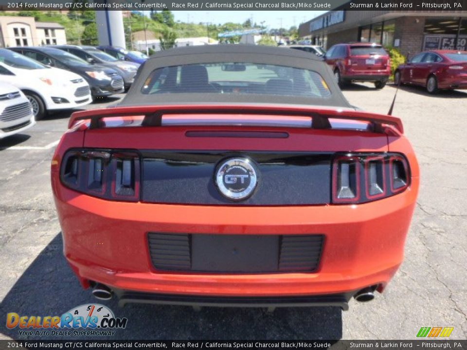 2014 Ford Mustang GT/CS California Special Convertible Race Red / California Special Charcoal Black/Miko Suede Photo #3