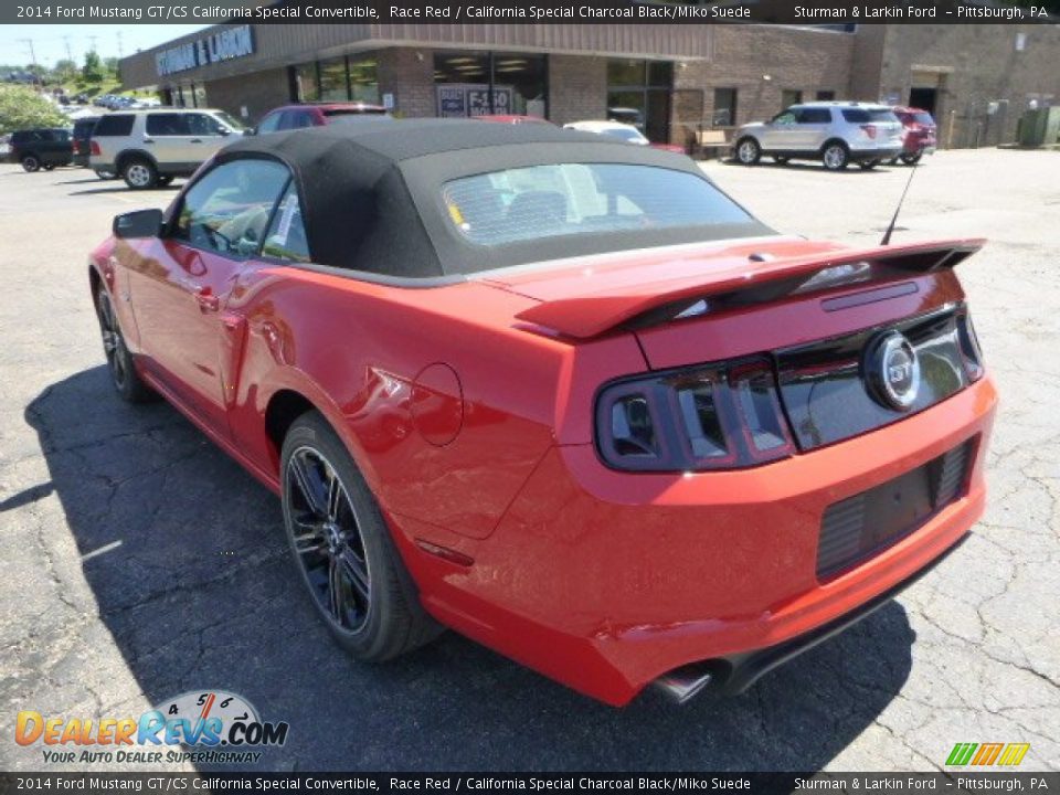 2014 Ford Mustang GT/CS California Special Convertible Race Red / California Special Charcoal Black/Miko Suede Photo #4