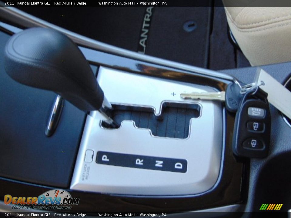 2011 Hyundai Elantra GLS Red Allure / Beige Photo #15
