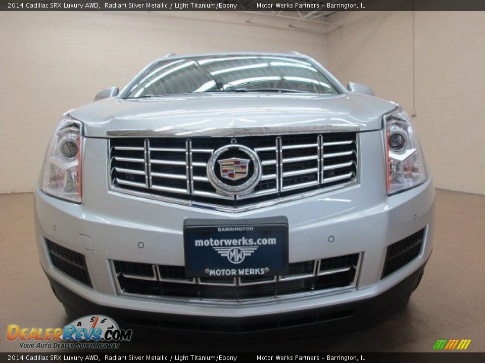 2014 Cadillac SRX Luxury AWD Radiant Silver Metallic / Light Titanium/Ebony Photo #3