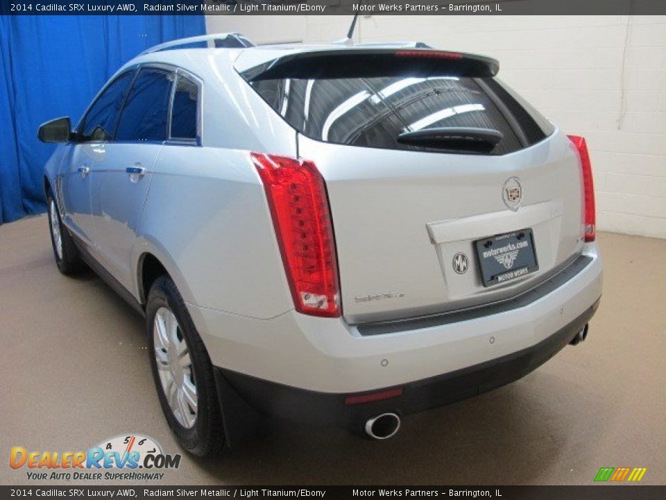 2014 Cadillac SRX Luxury AWD Radiant Silver Metallic / Light Titanium/Ebony Photo #6