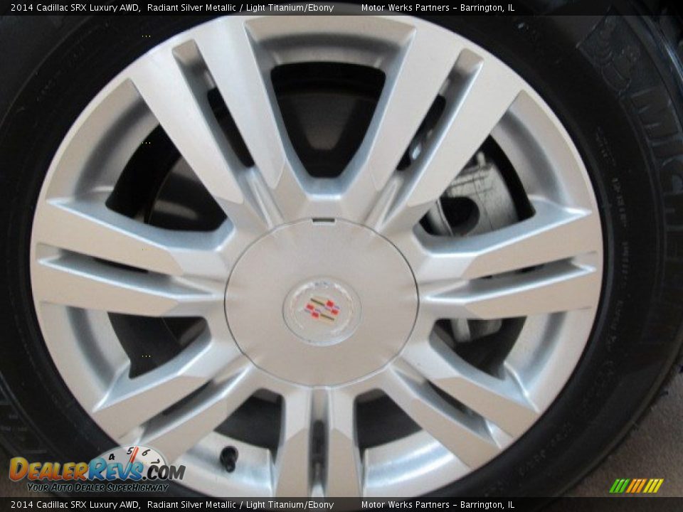 2014 Cadillac SRX Luxury AWD Radiant Silver Metallic / Light Titanium/Ebony Photo #15
