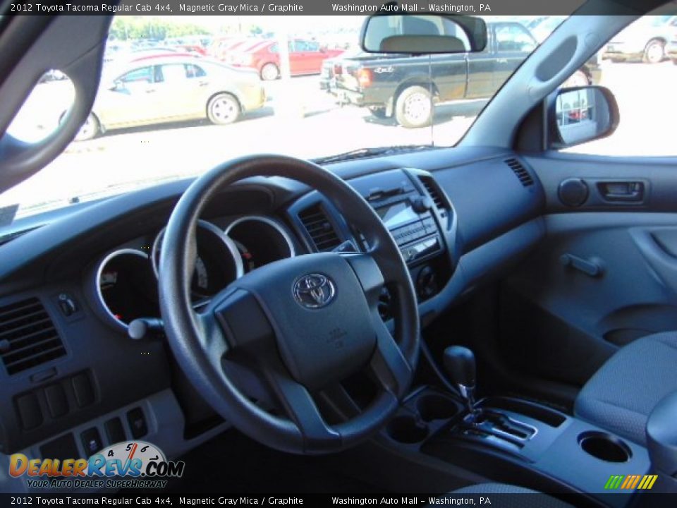 2012 Toyota Tacoma Regular Cab 4x4 Magnetic Gray Mica / Graphite Photo #14