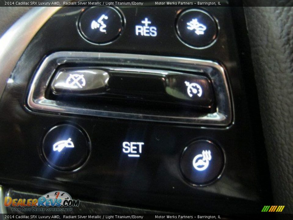 2014 Cadillac SRX Luxury AWD Radiant Silver Metallic / Light Titanium/Ebony Photo #19