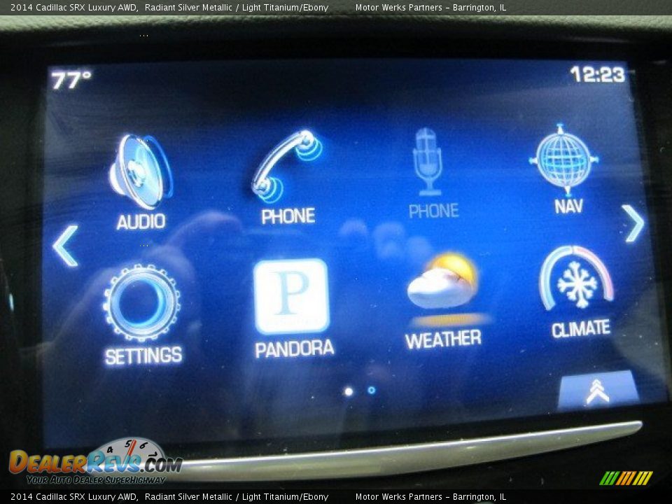 2014 Cadillac SRX Luxury AWD Radiant Silver Metallic / Light Titanium/Ebony Photo #23