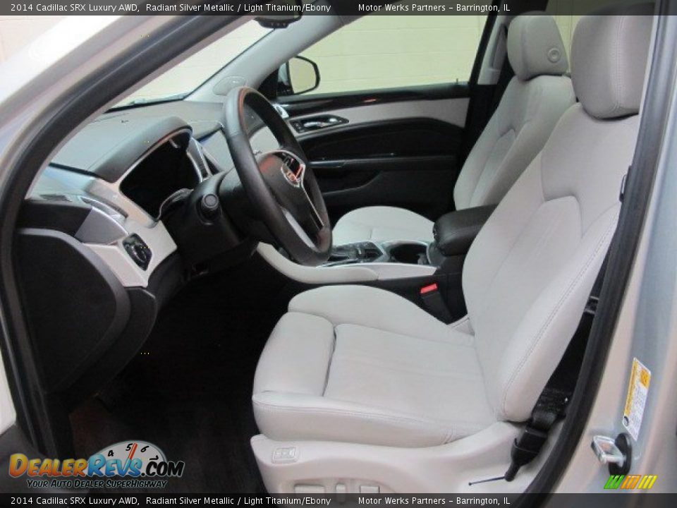 2014 Cadillac SRX Luxury AWD Radiant Silver Metallic / Light Titanium/Ebony Photo #28