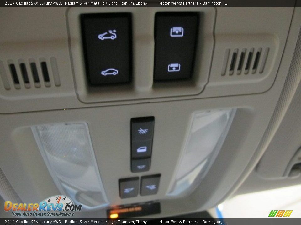 2014 Cadillac SRX Luxury AWD Radiant Silver Metallic / Light Titanium/Ebony Photo #31