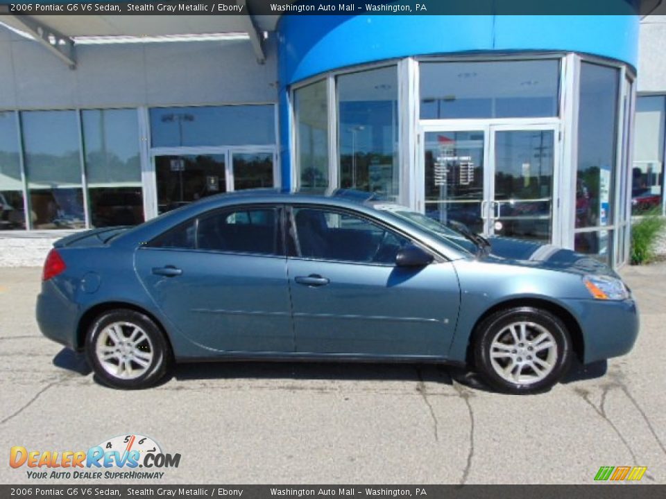 2006 Pontiac G6 V6 Sedan Stealth Gray Metallic / Ebony Photo #2