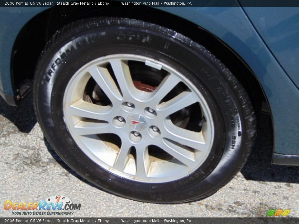 2006 Pontiac G6 V6 Sedan Stealth Gray Metallic / Ebony Photo #3