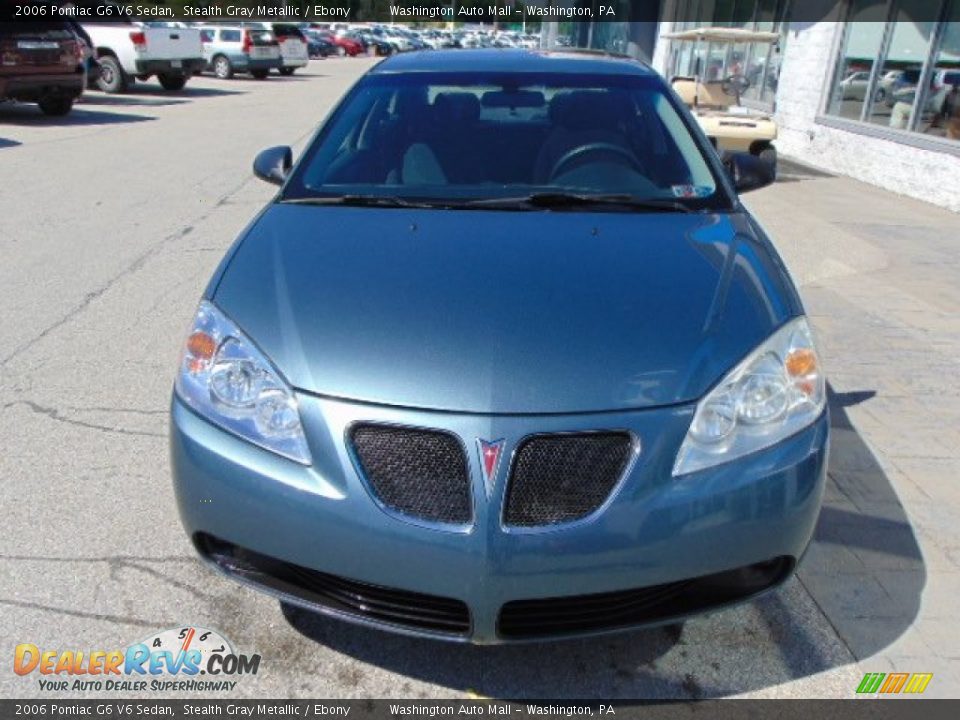 2006 Pontiac G6 V6 Sedan Stealth Gray Metallic / Ebony Photo #5