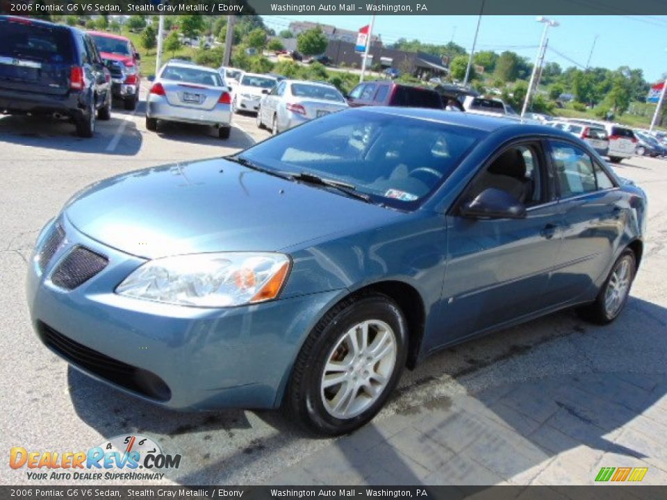 2006 Pontiac G6 V6 Sedan Stealth Gray Metallic / Ebony Photo #6