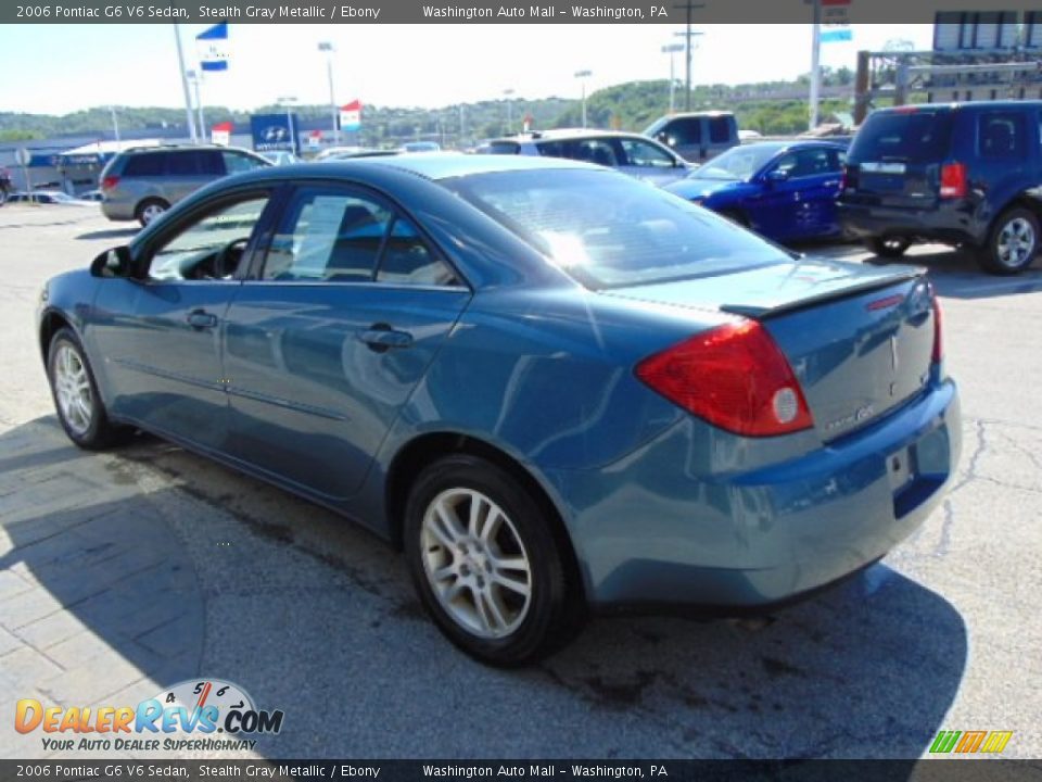 2006 Pontiac G6 V6 Sedan Stealth Gray Metallic / Ebony Photo #7