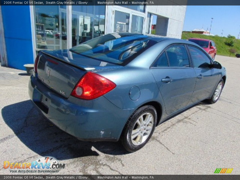 2006 Pontiac G6 V6 Sedan Stealth Gray Metallic / Ebony Photo #8