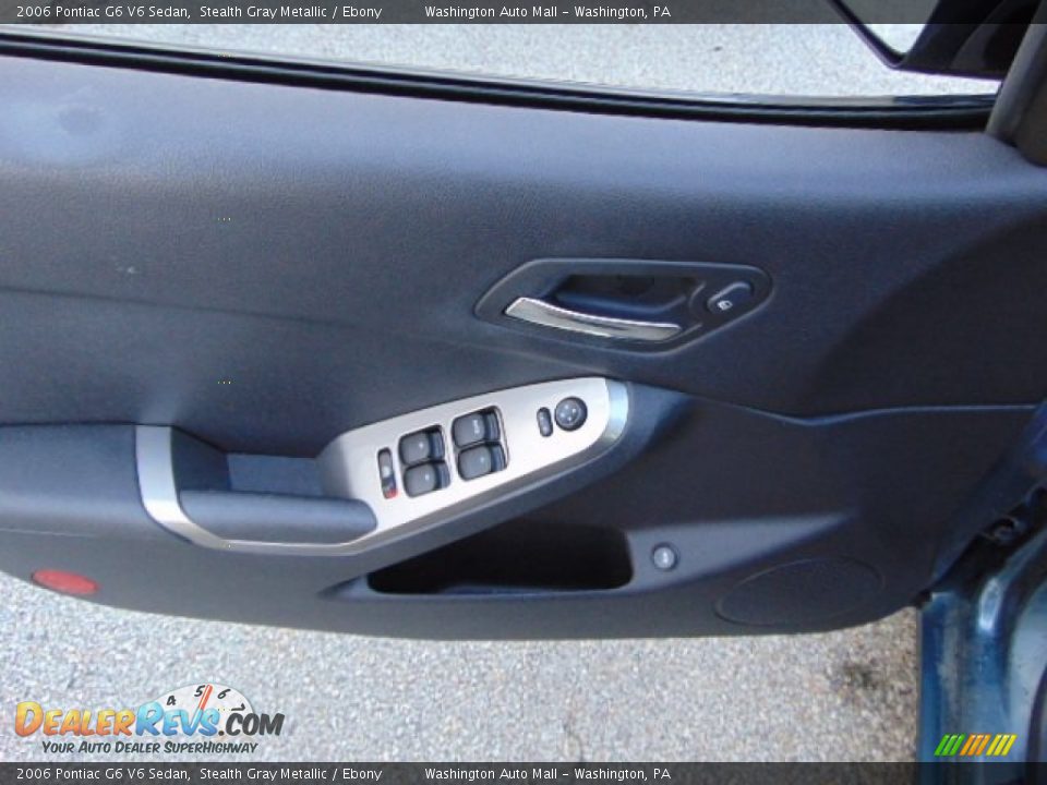 2006 Pontiac G6 V6 Sedan Stealth Gray Metallic / Ebony Photo #10
