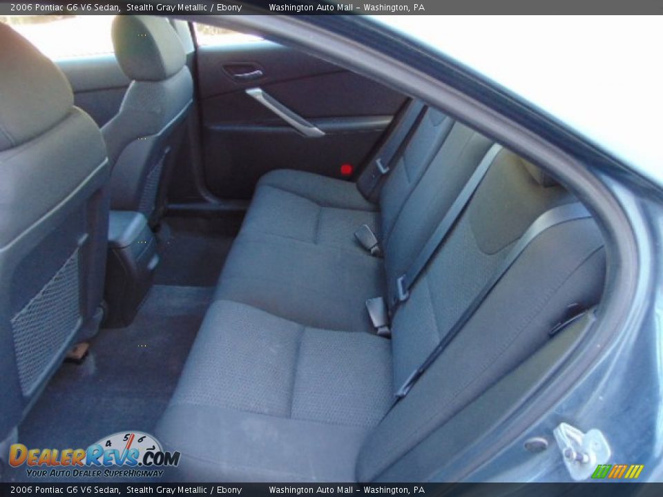 2006 Pontiac G6 V6 Sedan Stealth Gray Metallic / Ebony Photo #13