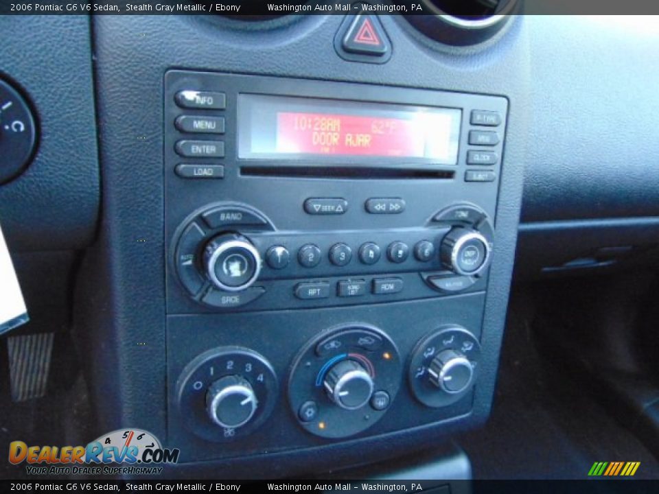 2006 Pontiac G6 V6 Sedan Stealth Gray Metallic / Ebony Photo #15
