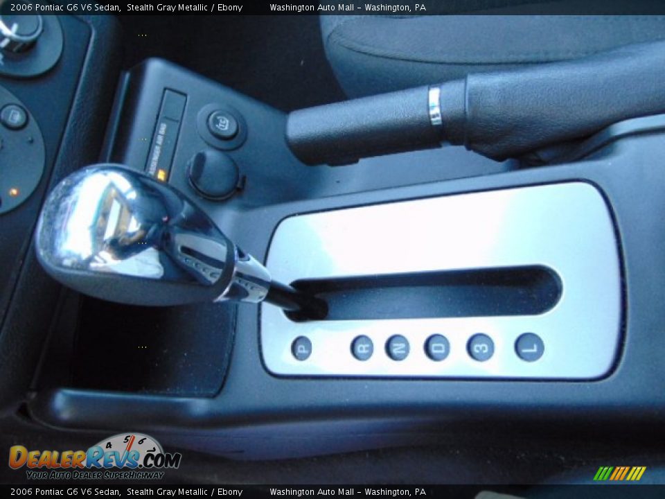 2006 Pontiac G6 V6 Sedan Stealth Gray Metallic / Ebony Photo #16
