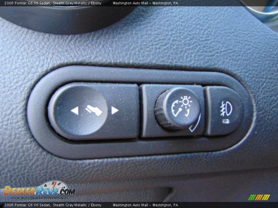 2006 Pontiac G6 V6 Sedan Stealth Gray Metallic / Ebony Photo #17