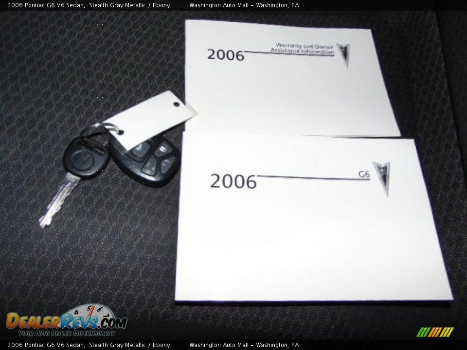 2006 Pontiac G6 V6 Sedan Stealth Gray Metallic / Ebony Photo #18
