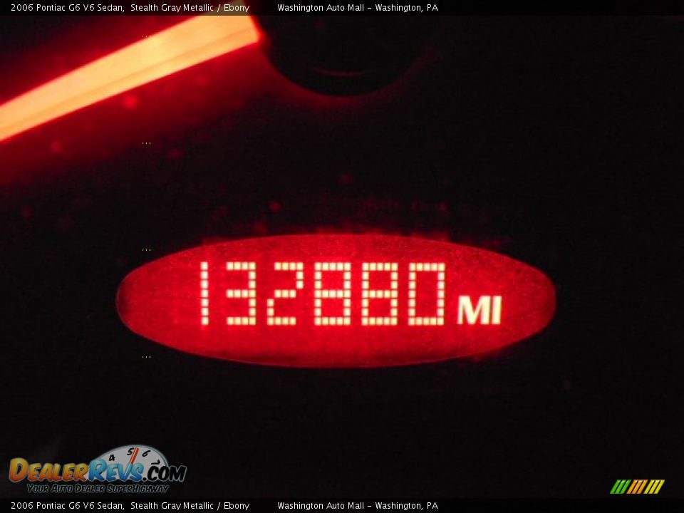 2006 Pontiac G6 V6 Sedan Stealth Gray Metallic / Ebony Photo #20