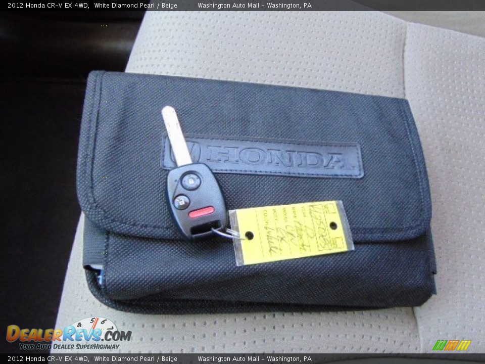 2012 Honda CR-V EX 4WD White Diamond Pearl / Beige Photo #18
