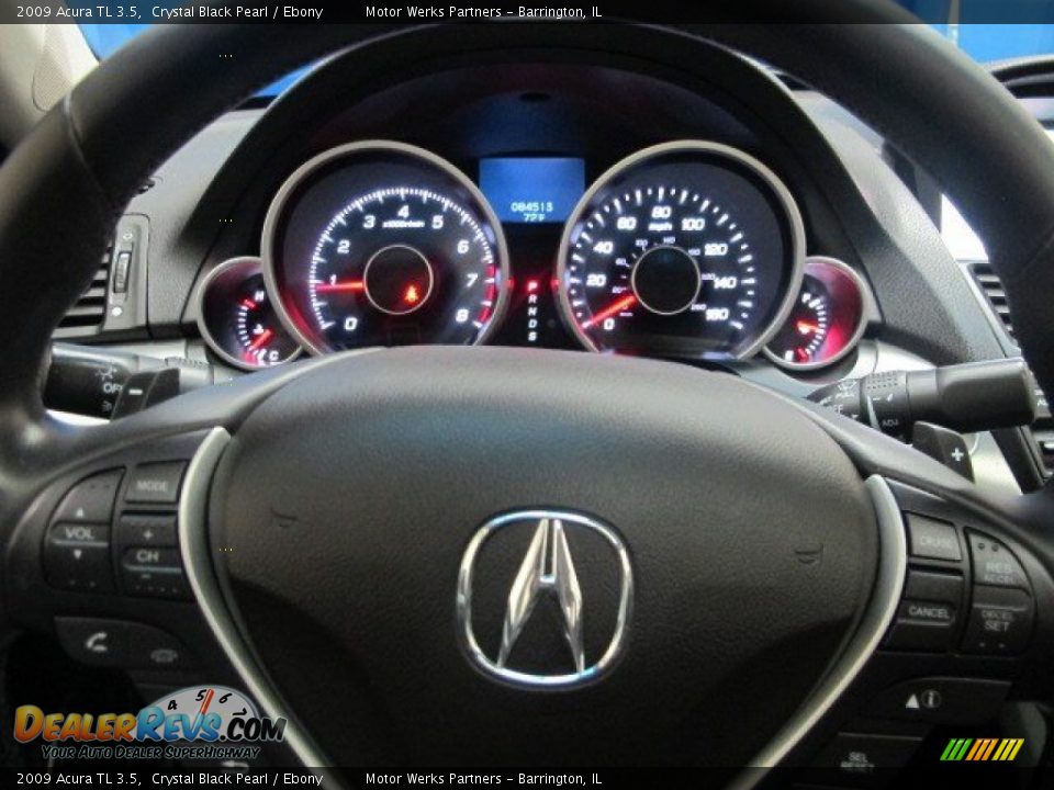 2009 Acura TL 3.5 Crystal Black Pearl / Ebony Photo #18