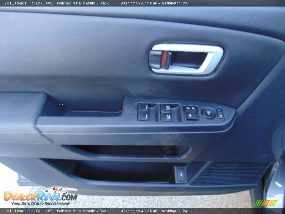 2011 Honda Pilot EX-L 4WD Polished Metal Metallic / Black Photo #10