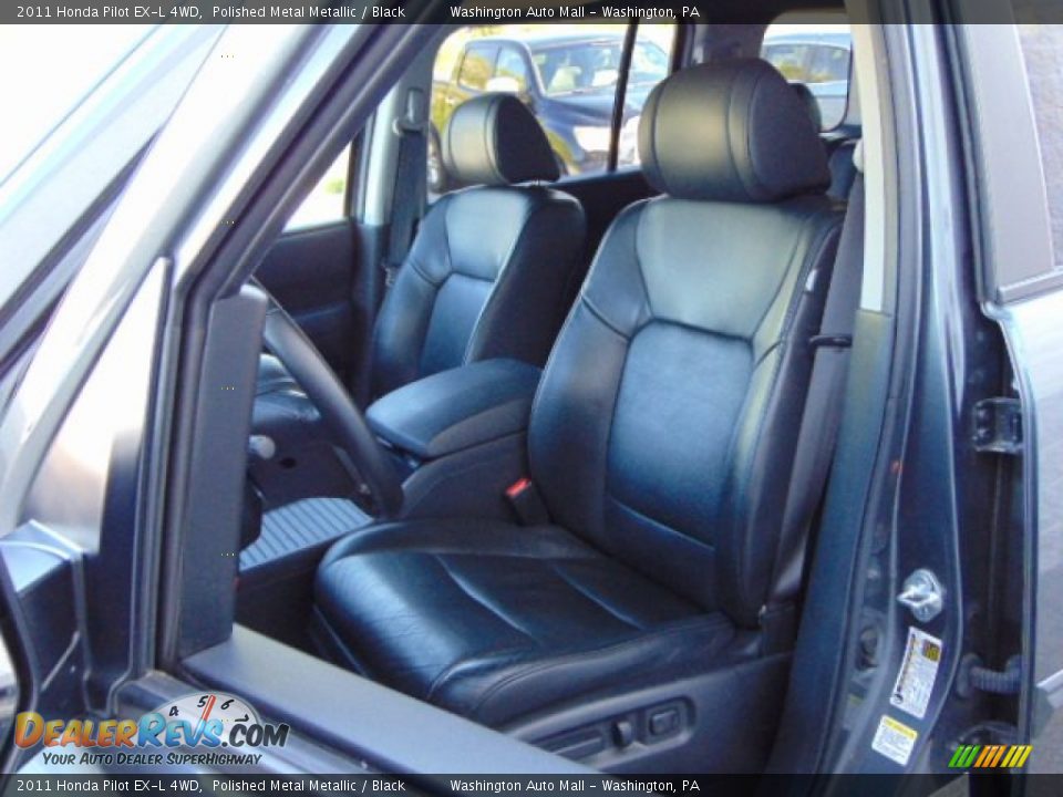 2011 Honda Pilot EX-L 4WD Polished Metal Metallic / Black Photo #11