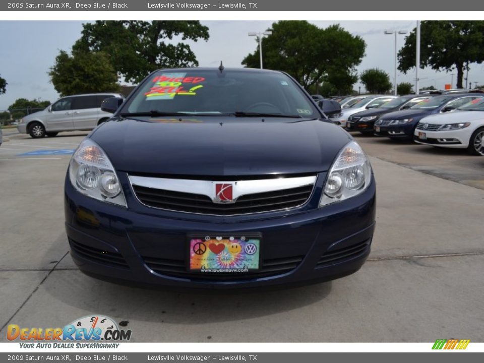 2009 Saturn Aura XR Deep Blue / Black Photo #8