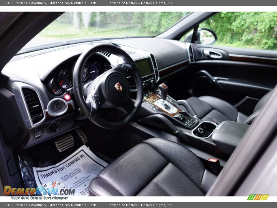 2012 Porsche Cayenne S Meteor Grey Metallic / Black Photo #10