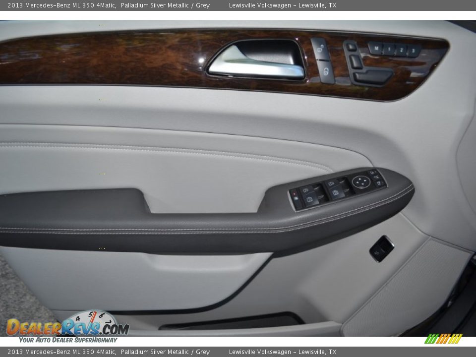 2013 Mercedes-Benz ML 350 4Matic Palladium Silver Metallic / Grey Photo #15