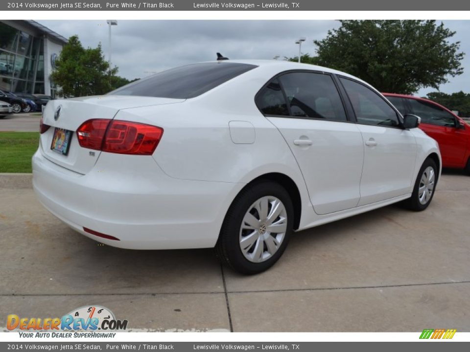 2014 Volkswagen Jetta SE Sedan Pure White / Titan Black Photo #2