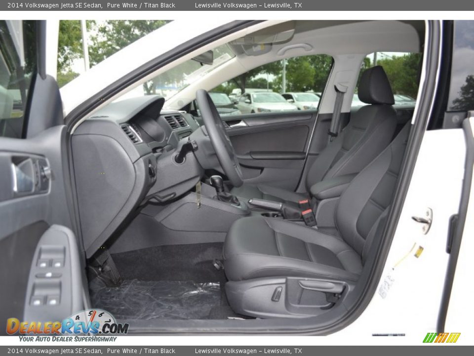 2014 Volkswagen Jetta SE Sedan Pure White / Titan Black Photo #3