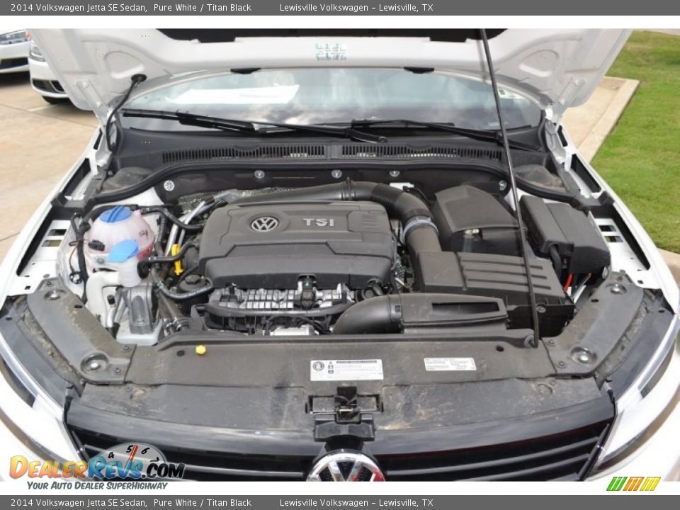 2014 Volkswagen Jetta SE Sedan Pure White / Titan Black Photo #9