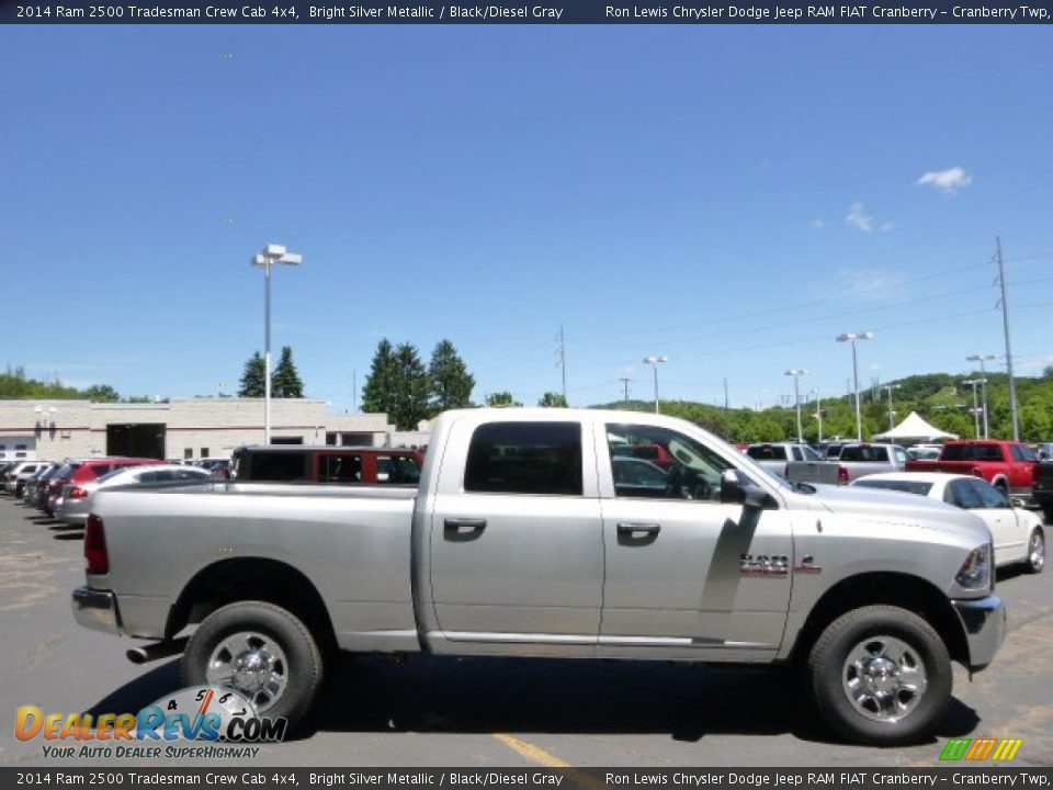 2014 Ram 2500 Tradesman Crew Cab 4x4 Bright Silver Metallic / Black/Diesel Gray Photo #5
