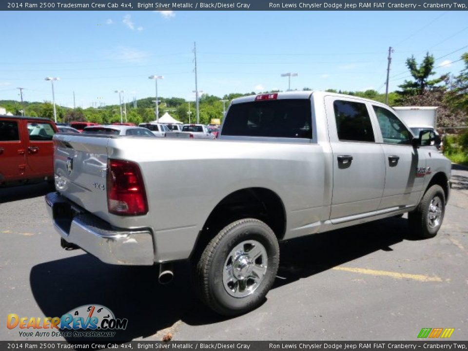 2014 Ram 2500 Tradesman Crew Cab 4x4 Bright Silver Metallic / Black/Diesel Gray Photo #6