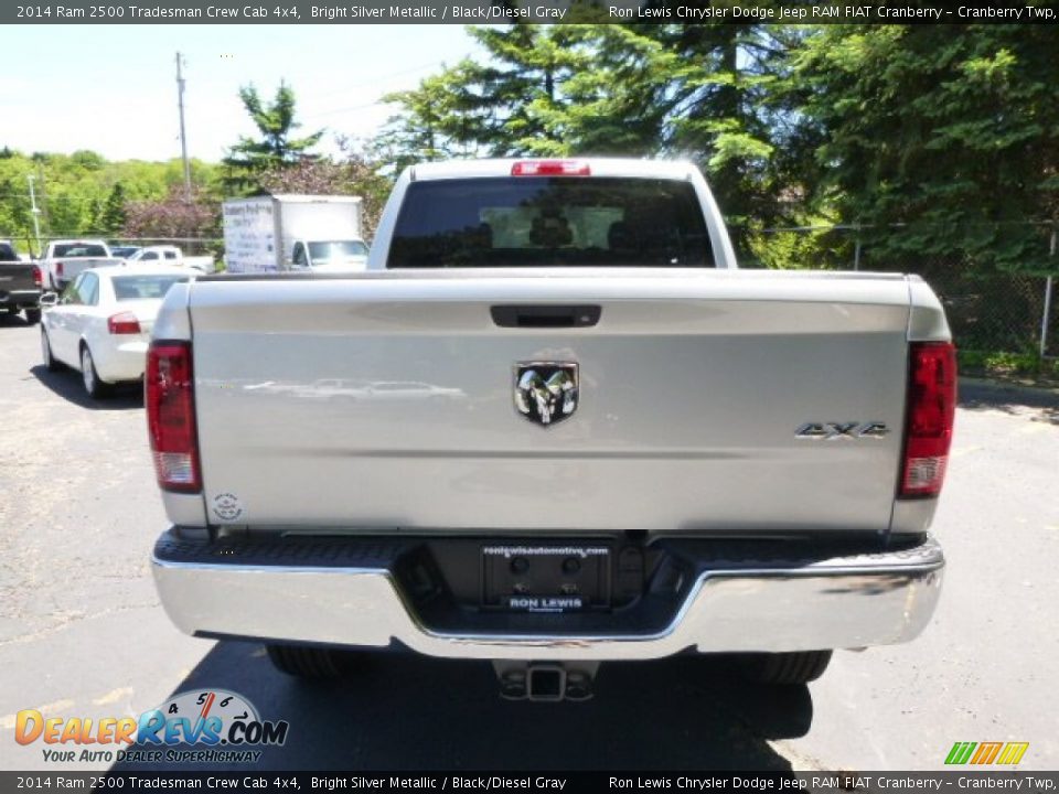 2014 Ram 2500 Tradesman Crew Cab 4x4 Bright Silver Metallic / Black/Diesel Gray Photo #7