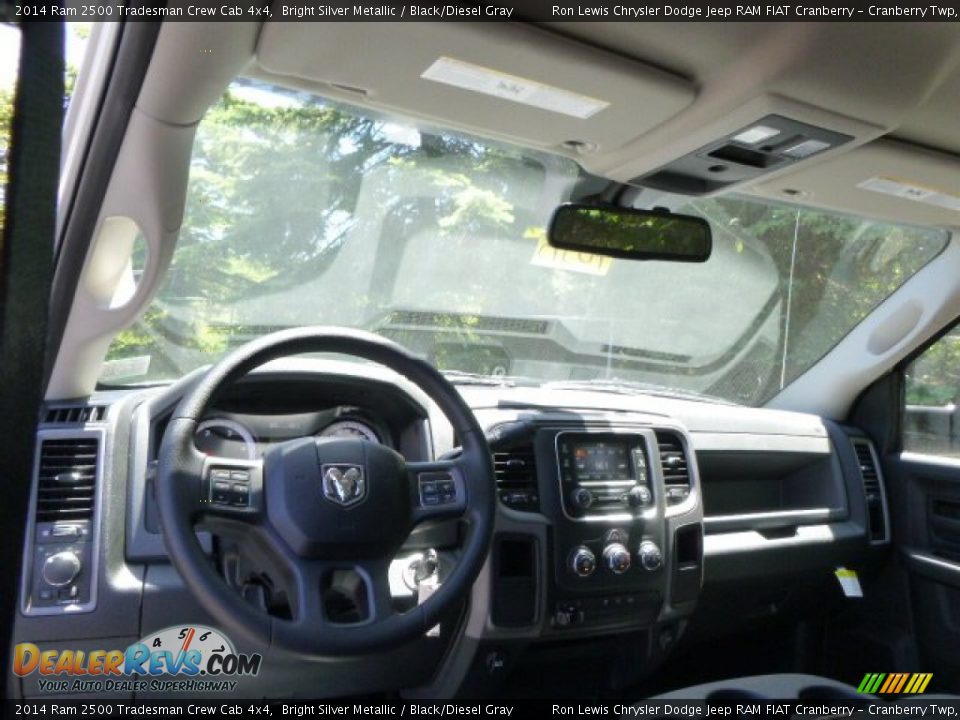 2014 Ram 2500 Tradesman Crew Cab 4x4 Bright Silver Metallic / Black/Diesel Gray Photo #14