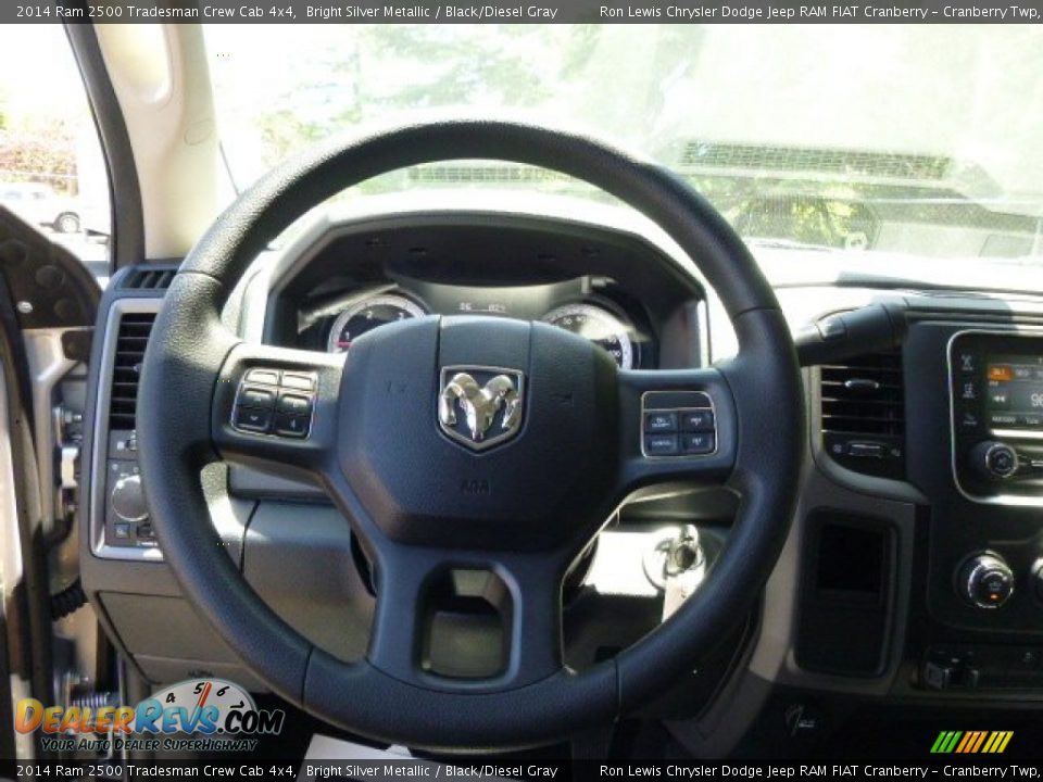2014 Ram 2500 Tradesman Crew Cab 4x4 Bright Silver Metallic / Black/Diesel Gray Photo #19
