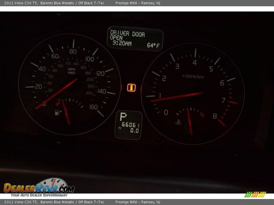 2011 Volvo C30 T5 Barents Blue Metallic / Off Black T-Tec Photo #27
