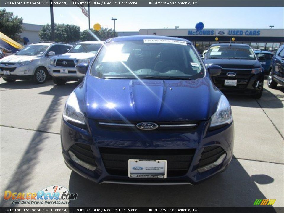 2014 Ford Escape SE 2.0L EcoBoost Deep Impact Blue / Medium Light Stone Photo #1
