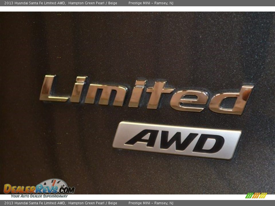 2013 Hyundai Santa Fe Limited AWD Hampton Green Pearl / Beige Photo #19
