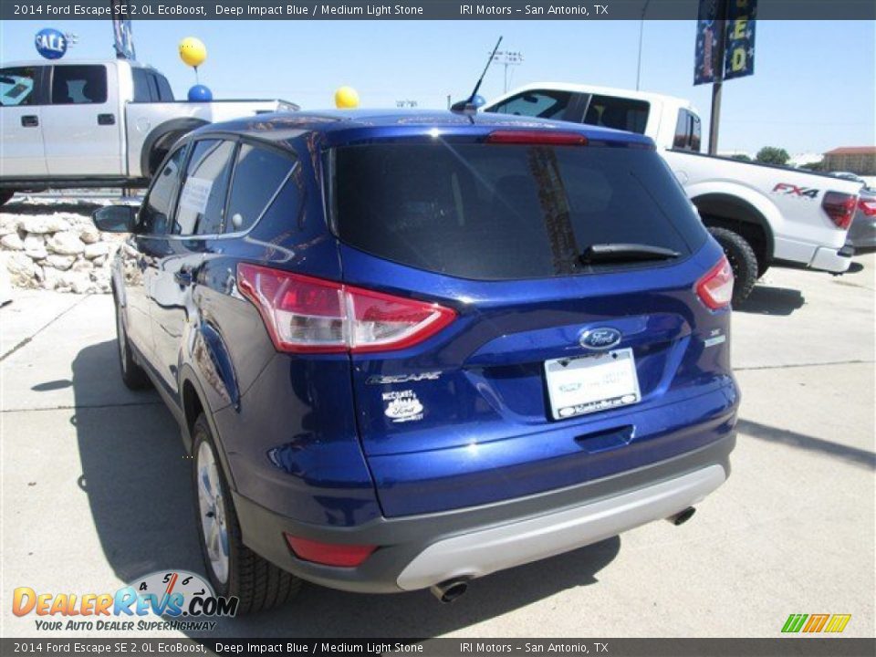 2014 Ford Escape SE 2.0L EcoBoost Deep Impact Blue / Medium Light Stone Photo #6
