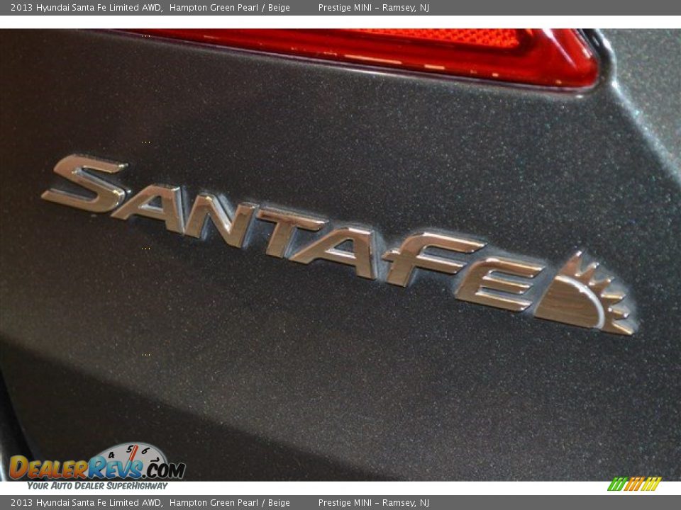 2013 Hyundai Santa Fe Limited AWD Hampton Green Pearl / Beige Photo #21