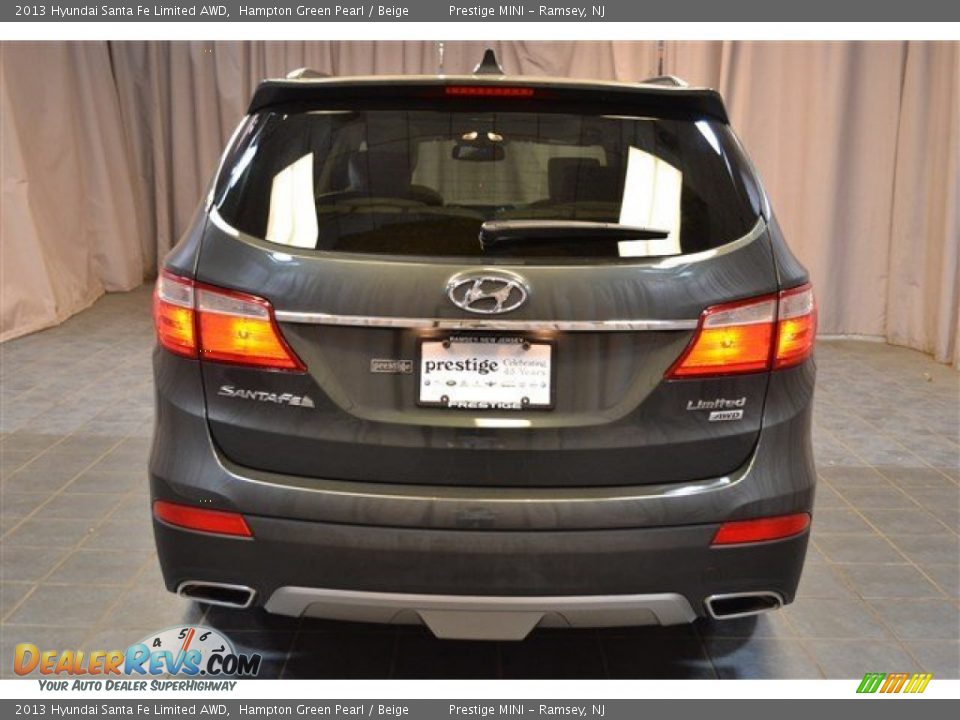 2013 Hyundai Santa Fe Limited AWD Hampton Green Pearl / Beige Photo #24