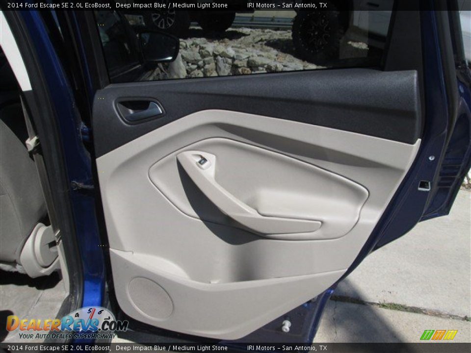 2014 Ford Escape SE 2.0L EcoBoost Deep Impact Blue / Medium Light Stone Photo #16